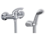 Novaservis Sprchová baterie Metalia 55 150 mm, chrom, nástěnná, s příslušenstvím,  55060,0