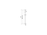 Novaservis Sprchová sada KIT, 74 cm, sprcha 3S, nastavitelná rozteč, černá, , KIT602,5