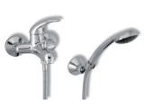 Novaservis Vanová baterie Metalia 55 100 mm, chrom, nástěnná, s příslušenstvím,  55024,0