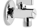 Novaservis Ventil rohový 1/2" x 3/8", s filtrem, krytkou a kovovou patkou,  Z1238KF (CF3010/10)