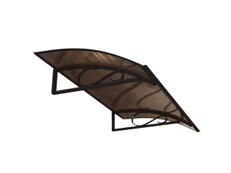 Oblé striešky – Parma 150 x 90 cm hnedá/bronz