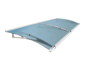 Oblé striešky – Savespot Connect XL 287,4 x 142 cm strieborná / modrá