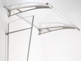 Oblé striešky – Savespot Fine L 150 x 95 cm, strieborná/číra