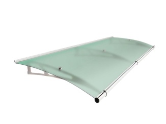 Oblé striešky – Savespot Fine L 190 x 95 cm, strieborná/zelená