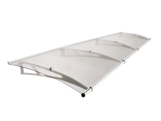 Oblé striešky – Savespot Fine L 270 x 95 cm, strieborná/číra