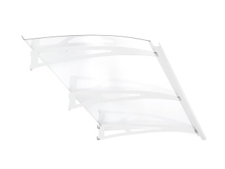 Oblé striešky – Savespot Nero 180 x 90 cm biela / číra