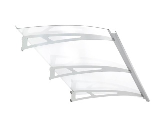 Oblé striešky – Savespot Nero 180 x 90 cm strieborná/číra