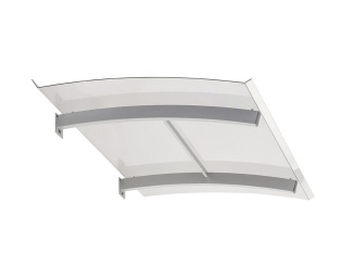 Oblé striešky – Savespot Norma 140 x 90 cm, strieborná/číra