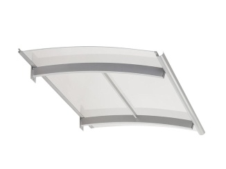Oblé striešky – Savespot Orion 150 x 90 cm, strieborná/číra