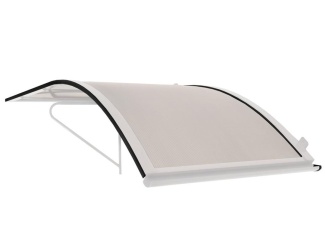 Oblé striešky – Vchodová strieška Savespot Idea biela/číra, 160 x 75 cm