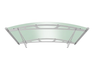 Obloukové – Savespot Arma 148 x 91 cm stříbrná / zelená