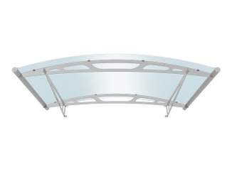 Obloukové stříšky – Savespot Arma 148 x 91 cm, strieborná / modrá