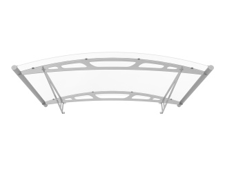 Obloukové stříšky – Savespot Arma 148 x 91 cm strieborná / opál