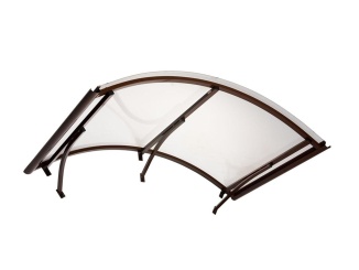 Obloukové stříšky – Savespot Iris 158 x 90 hnedá / číra