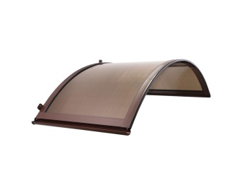 Obloukové stříšky – Savespot Perry 158 x 75 cm hnedá / bronz