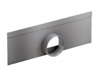 Odvodnění – ACO MultiDrain V300 - čelní stěna s odtokem DN75 pozinkovaná ocel, DN75