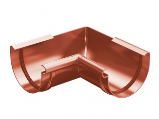 Odvodnění – Aqua Plastový roh žľabu vnútorný 150 mm tehlovo červený
