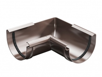Odvodnění – Aqua roh pvc žľabu vnútorná 150 mm hnedá