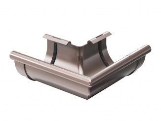 Odvodnění – Aqua roh pvc žľabu vonkajší 150 mm hnedá