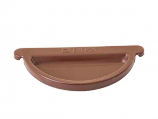 Odvodnění – Barevná koncovka okapového žlabu 150 mm - RAL 3009 tmavě červená