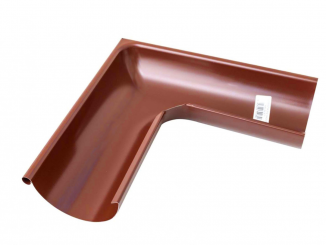 Odvodnění – Barevný roh okapového žlabu vnější 150 mm - RAL 3009 | tmavě červená
