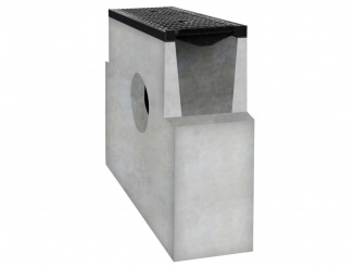 Odvodnění – Betónový vpust D400 s liatinovou mrežou pre štrbinové žľaby 200x200, 500x200x500 mm - 4294764