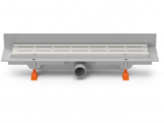 Odvodnění – Chuděj LZB/N 40 (ke stěně) 450 mm, Line, lesklý, K3