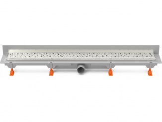 Odvodnění – Chuděj LZB/N 40 (ke stěně) 650 mm, Square, lesklý, K3