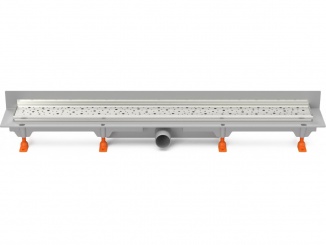 Odvodnění – Chuděj LZB/N 40 (ke stěně) 850 mm, Drops, lesklý, K3