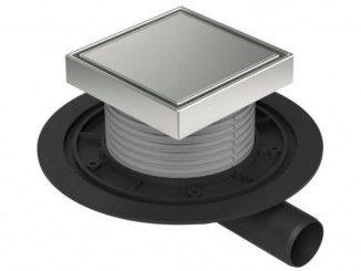 Odvodnění – Chuděj PVBU 40 (snížená, univerzální) 125 x 125 mm, ocel, Steel, K3, ne