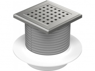 Odvodnění – Chuděj PVS 50 L2 125 x 125 mm, plast, Gate, K3