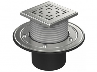 Odvodnění – Chuděj PVSU 110 (univerzální) 125 x 125 mm, plast, Labyrinth, K3, ano