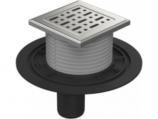 Odvodnění – Chuděj PVSU 50 (univerzální) 125 x 125 mm, plast, Face, K3, ne