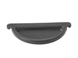 Odvodnění – Gutta barevné čelo okapového žlabu 150 mm, RAL 9005 | čierna