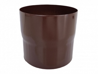 Odvodnění – Lakovaná spojka zvodu 80 mm RAL 8017 hnedá
