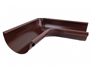 Odvodnění – Lakovaný roh žľabu vnútorný 333 mm RAL 8017 hnedá