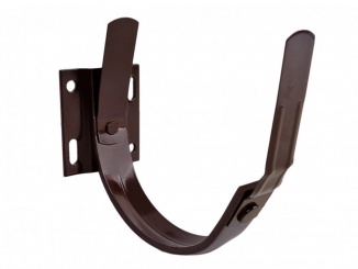 Odvodnění – Lakovaný žľabový hák čelný 250 mm RAL 8017 hnedá