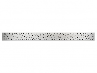Odvodnění – Nerezová mřížka Chuděj 450 mm, Drops, matný