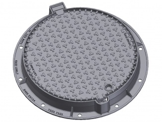 Odvodnění – Poklop KDL71B D400, Ø 605 mm, bez povrchové úpravy