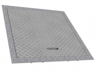 Odvodnění – Steelsafe Drive oceľový hranatý poklop 360 x 360 mm strieborná