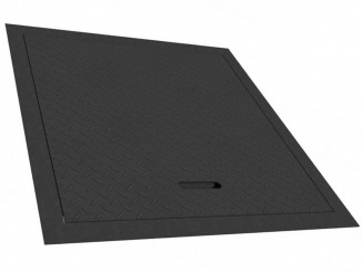Odvodnění – Steelsafe oceľový hranatý poklop 254 x 254 mm čierna