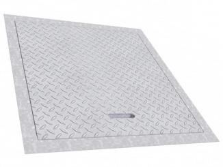 Odvodnění – Steelsafe Zinc oceľový hranatý poklop 454 x 454 mm strieborná