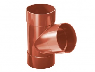 Odvodnenie – Aqua napojenie do PVC zvodu 67,5 ° tehlovo červená 110 mm