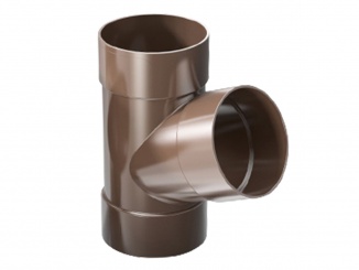 Odvodnenie – Aqua napojenie zvodu pvc hnedá 63 mm 67,5°
