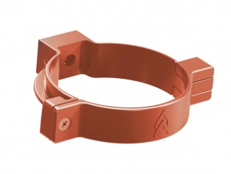 Odvodnenie – Aqua objímka okapového PVC svodu cihlově červená 90 mm