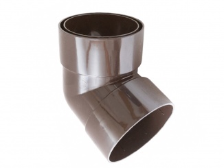 Odvodnenie – Aqua plastové odkvapové koleno 67,5 ° 63 mm hnedá