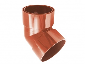 Odvodnenie – Aqua plastové odkvapové koleno 67,5 ° tehlovo červená 110 mm