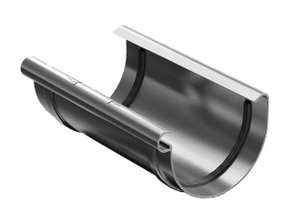 Odvodnenie – Aqua spojka PVC žľabu antracit 75 mm