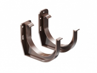 Odvodnenie – Aqua žľabový hák čelný pvc žľaby hnedá 125 mm 120 mm