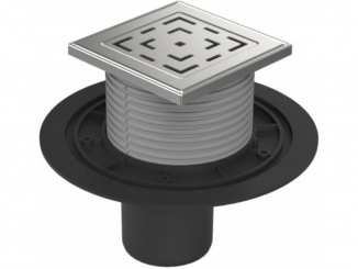 Odvodnenie – Chuděj PVSU 75 (univerzální) 125 x 125 mm, plast, Labyrinth, K3, ne